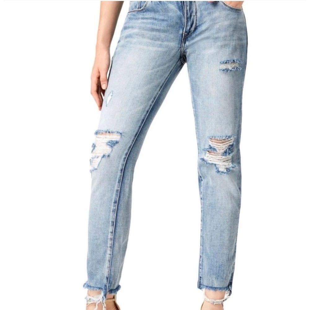 William Rast My Ex's Button Fly Jean Women 16W Blue Distressed Grunge Streetwear